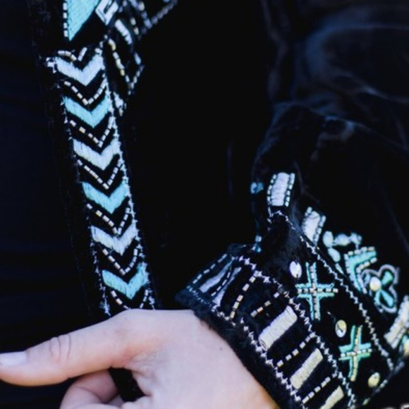 Boho Gypsy Soft Lux and Velvet Duster Jacket - Picture 3 of 8